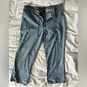 Laundry draw string denim light weight pants for spring